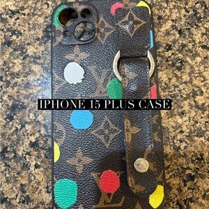 Designer Brown iPhone 15 Plus Case